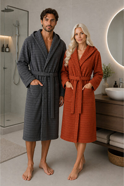 sternen glanz Set halat de baie din bumbac natural