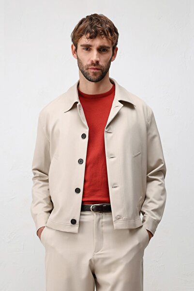 Antioch Bej Relaxed Fit Baharlık Erkek Mont