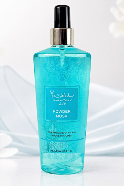 MUSK AL TAHARA Powder Misk Vücut Sprey 250ml Temiz, Yumuşak Ve Huzur Vericidi...