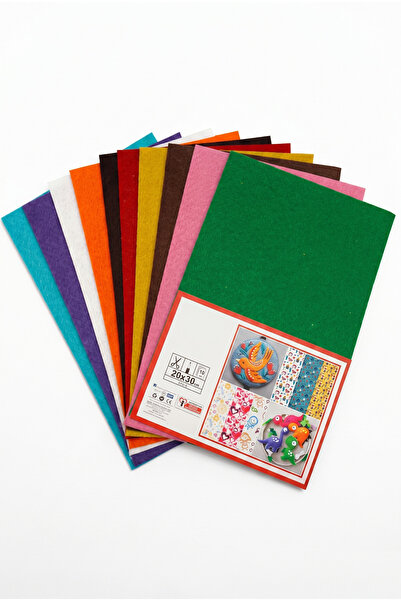 HOBBYRONS Renkli Keçe 10 Renk 20x30 Cm