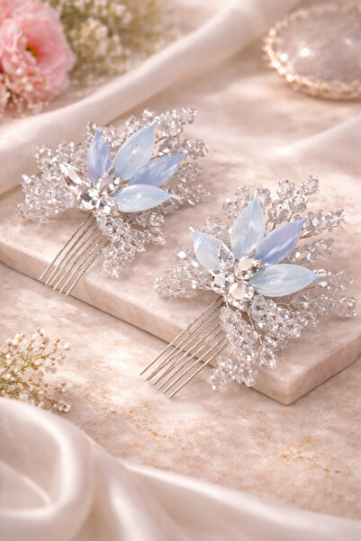 Store Ice Blue Bridal Hair Accessory