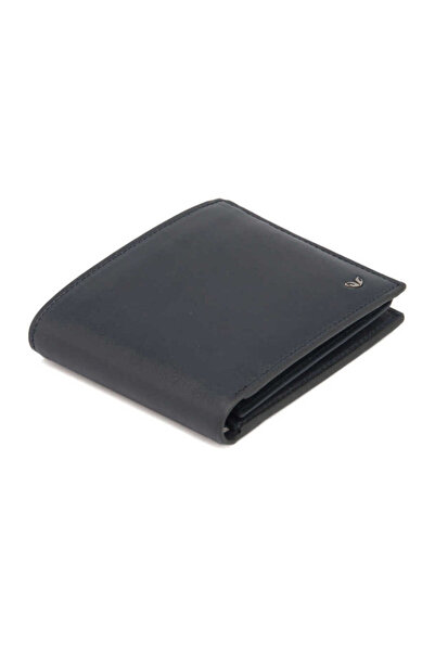 Tergan Navy Blue Genuine Leather Men's Wallet - S1Ce00001589-M80