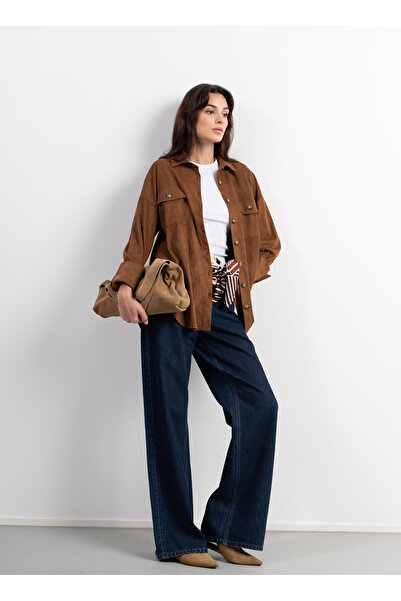 Atelier Aliz Mavi Kadın Rahat Pantolon ALZ-5258