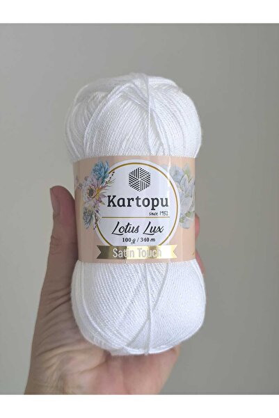 Kartopu Lotus Lux Silvery K010 White Lot 55083