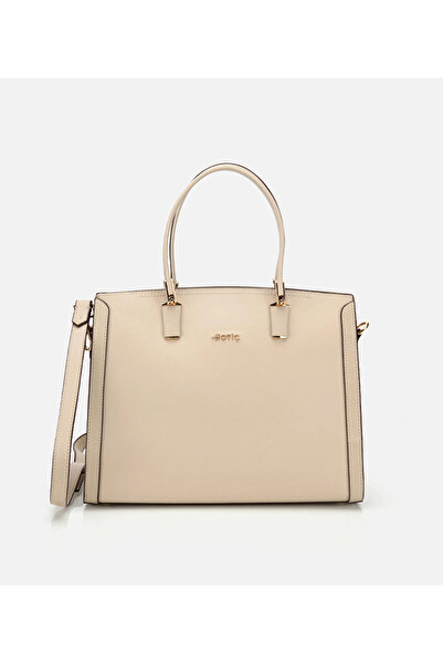 Hotiç Women's Mink Zippered Shoulder Bag