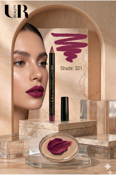 URbeauty يو أر بيوتي - قلم تحديد الشفاه - مقاوم للماء -321 وردي باهت - Pale Pink