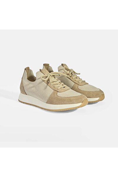 Desa Men's Beige Lace-Up Suede Casual Shoes