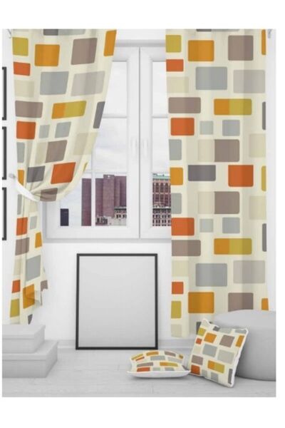 EVSEHOMES Evsehome Cutii colorate Perdeaua de fundal pentru bucatarie (cu cad...