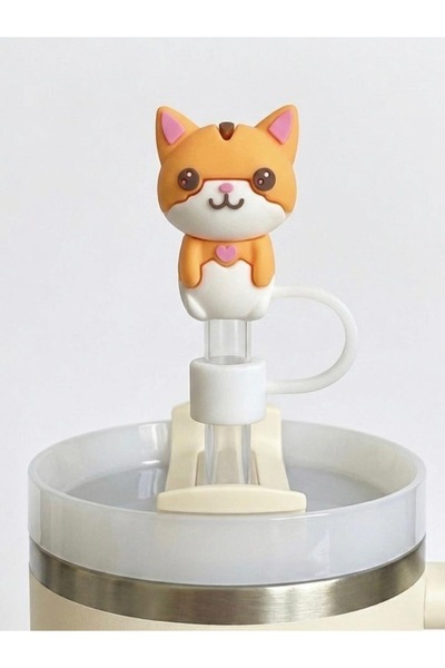 Yenigeldi 1 Adet (10MM) Stnly Quencher Uyumlu Toz Geçirmez Şans Kedisi Pipet ...