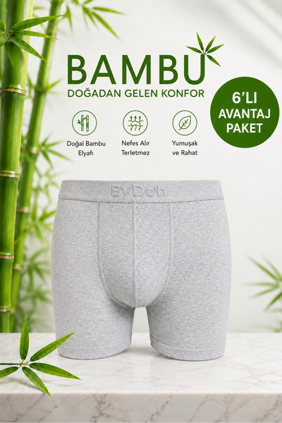 ByDon BOXER BAMBUS LYCRAL PACK 6 PACHET AVANTAJ