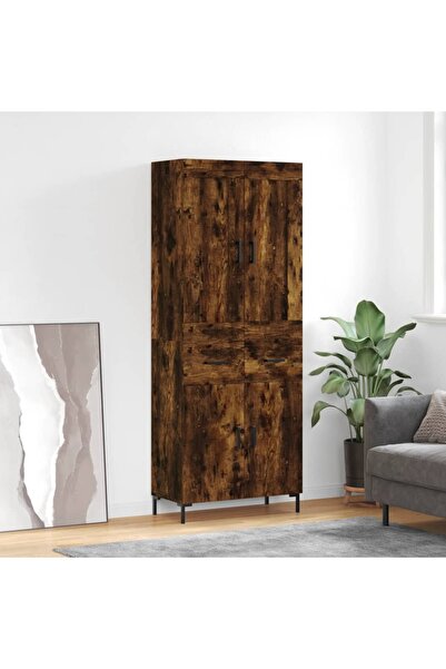 Concept Dulap înalt, stejar fumuriu, 69,5x34x180, lemn compozit