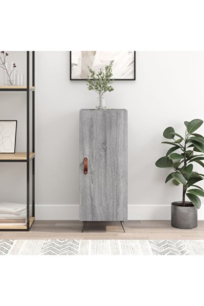 Concept Servantă, gri sonoma, 34,5x34x90 cm, lemn compozit