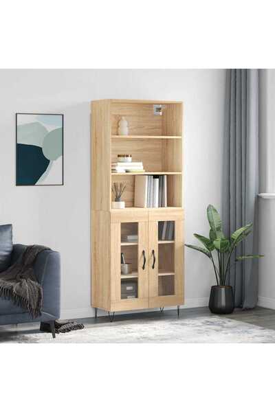 Concept Dulap înalt, stejar sonoma, 69,5x34x180 cm, lemn compozit
