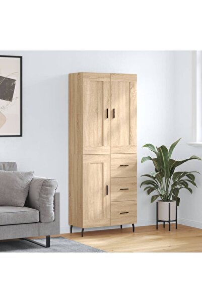 Concept Dulap înalt, stejar sonoma, 69,5x34x180 cm, lemn compozit