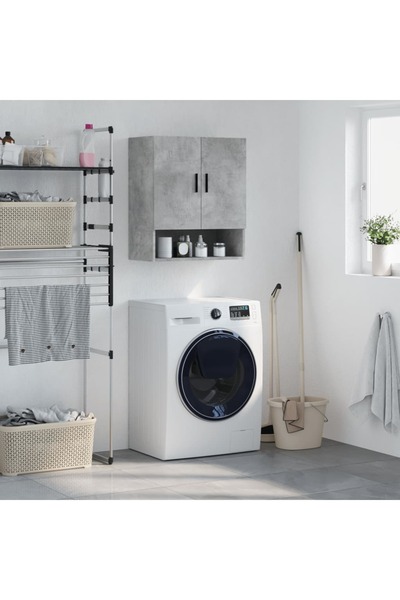 Concept Dulap de perete, gri beton, 60x31x70 cm, lemn compozit