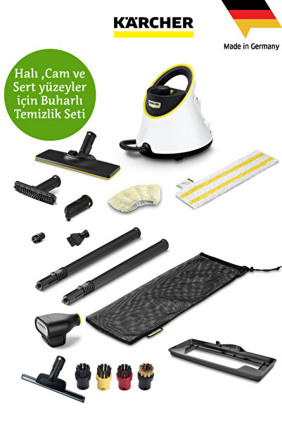 Karcher Hızlı ve etkili temizlik Sc 2 Deluxe Super Kit Buharlı Temizlik Makin...