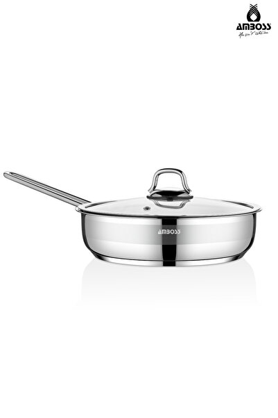Amboss Sapphire Stainless Steel Pan with Glass Lid 22X05