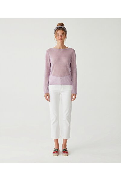 Yargıcı Regular Boat Neck Long Sleeve Sweater