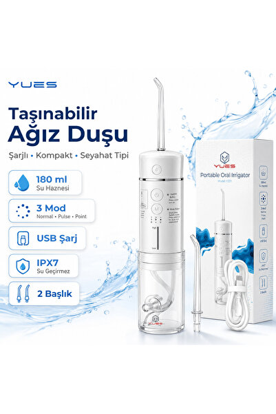 YUES Taşınabilir Ağız Duşu Şarj Edilebilir Diş/protez Bakım Ve Ağız Duşu Seya...