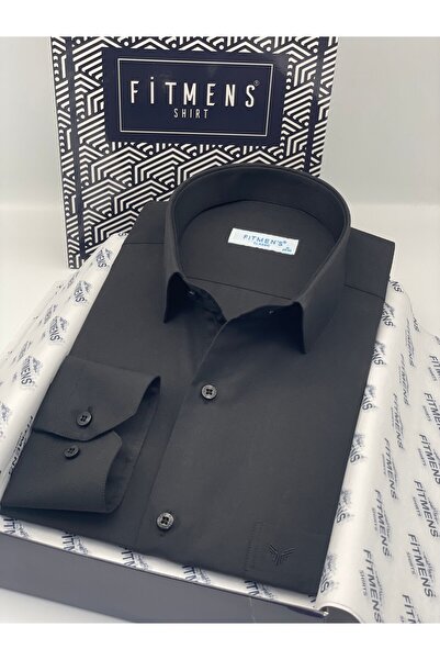 Classic Long Sleeve Filafil Pitikareli Swift Men's Shirt with Gift Box FS-001263-Black