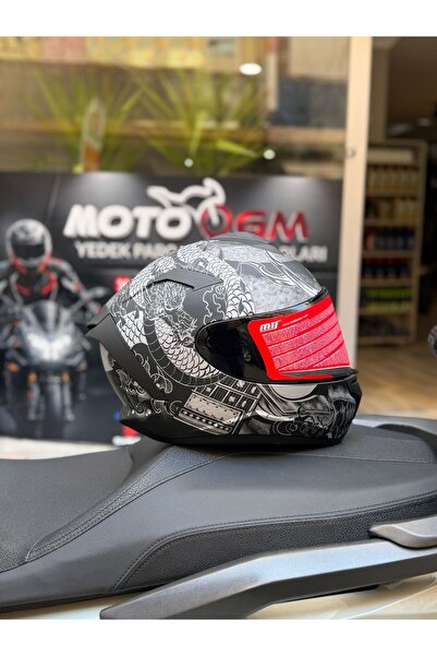 MTS X-340 Full Face Güneş Vizörlü Gold Grey Kask