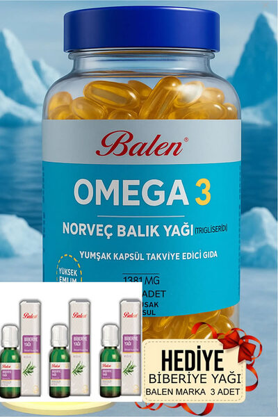 Balen Omega 3 Norveç Balık Yağı Form 1380 mg 200 Yumuşak Kapsül