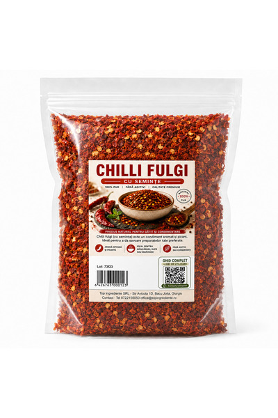 Top Ingrediente Chilli Fulgi / Ardei Iute Fulgi Tocat - 5kg