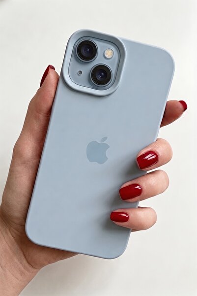 ProNorth IPhone 15 Uyumlu Kılıf Logolu Lansman Soft Yumuşak Içi Kadife Siliko...