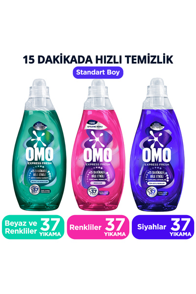 Omo Express Fresh Renkli ve Siyahlar 1480 ml x1 Beyaz ve Renkliler 1480 ml x1...