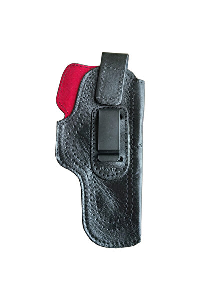 Aresoutdoors Glock17 İçin Uyumlu İçi Kırmızı Çorap Tipi Deri Taşıma Kılıfı
