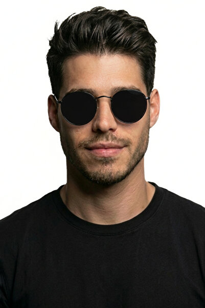 CLAES Round Black Polarize Güneş Gözlüğü