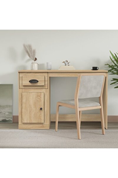 Concept Birou cu sertar, stejar sonoma, 115x50x75 cm, lemn prelucrat