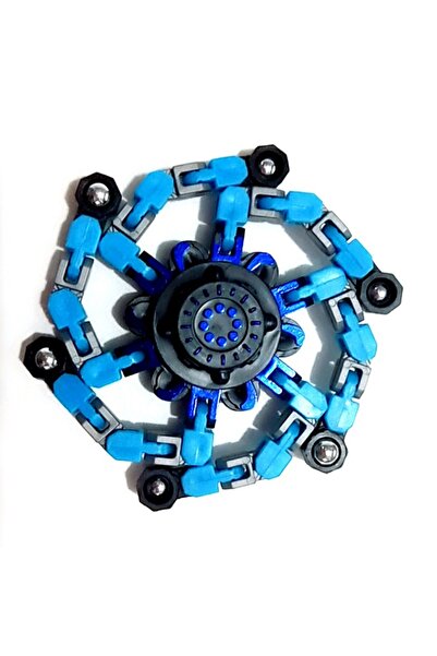 Choice Blue Deformed Fidget Spinner Chain Toys For Children Antistress Hand S...