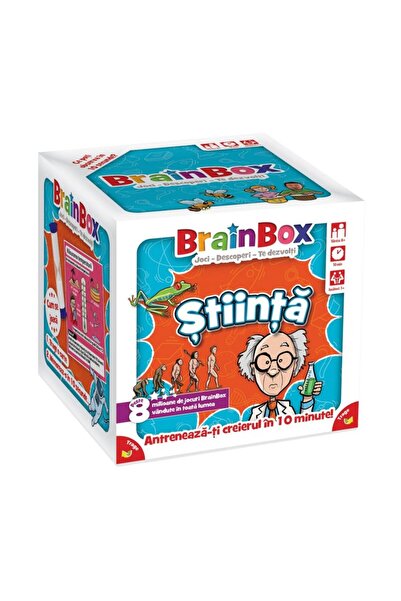 brainbox Joc educativ Stiinta, 55 carti de joc, test de memorie si ob...