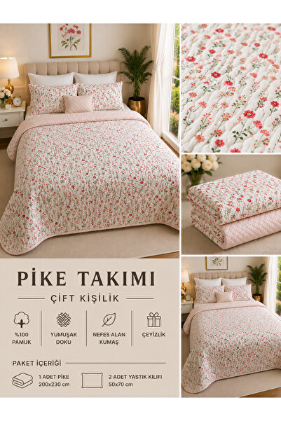 tekstilfabic Bedspread Double Pike & Blanket & Thin Quilt