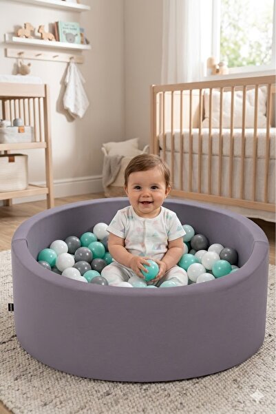 Wellgro Bubble Pops Sünger Gri Top Havuzu 85x30 Cm