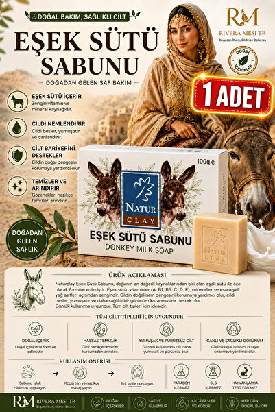 Naturclay Eşek Sütü Sabun 1 ADET