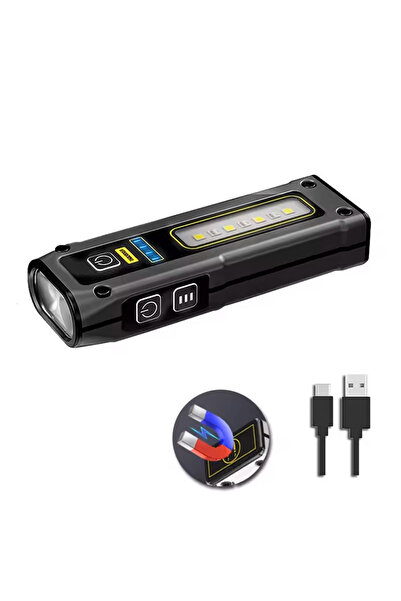 Panther USB Şarjlı Mıknatıslı El Feneri PT-974