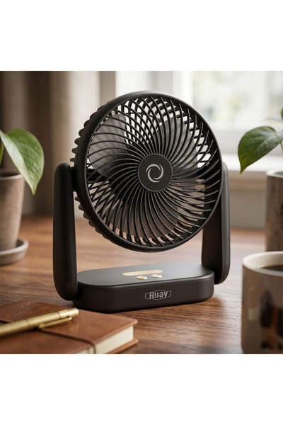 Primo Plus RA73 Smart Cooling 3-in-1 Desk & Clip Fan - Portable Rechargeable ...
