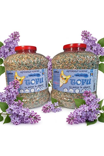 Vitamix Tofu ecoMiau – Biodegradable cat litter, Lilac, Pack 2x17 Liters