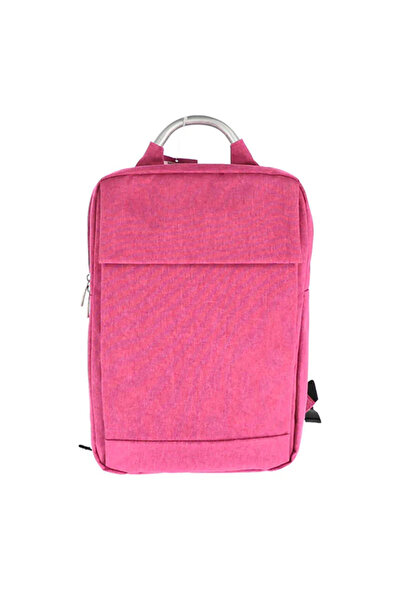 PIGNA Rucsac pentru laptop roz cu USB și 2 fermoare