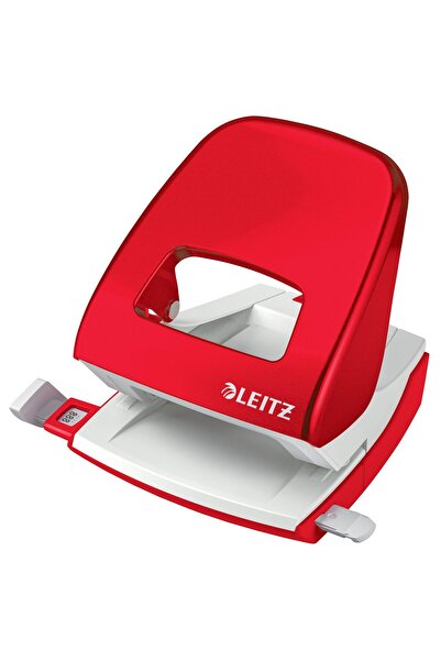 Leitz Perforator 30 coli Model 5008 Roșu metalizat Wow
