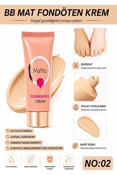 SETBEAUTY كريم أساس بي بي مات رقم: 02