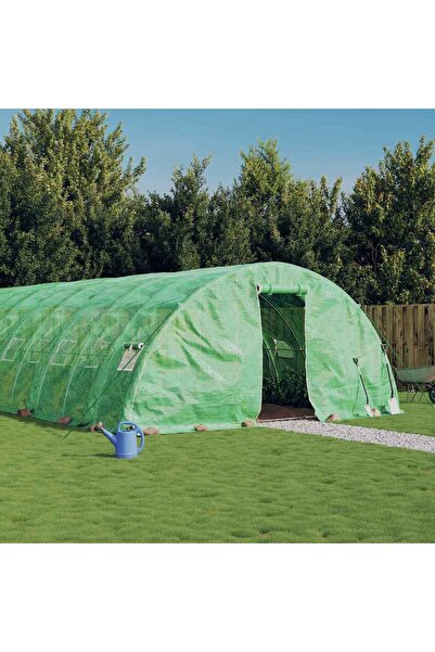Concept Seră cu cadru din oțel, verde, 60 m², 12x5x2,3 m