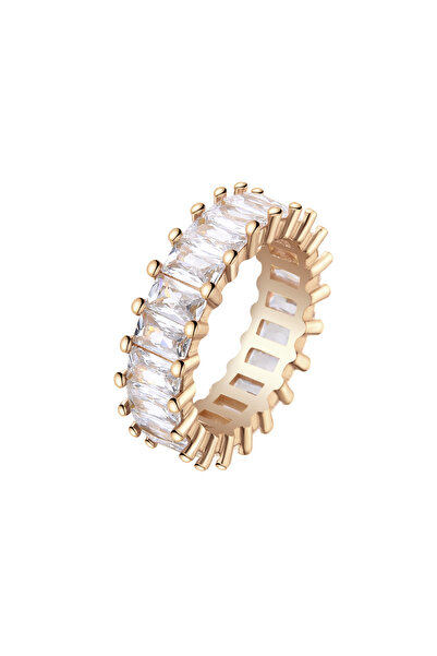 Lisa&Co. Inel Argint Rhea White 51 mm / Argint placat cu aur galben / Zircon alb