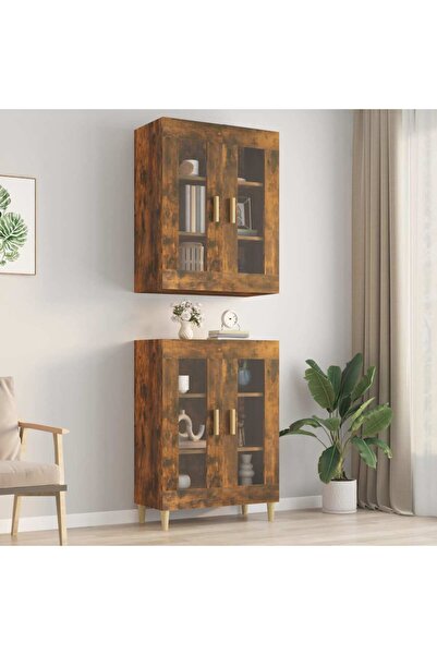 Concept Dulap de perete suspendat, stejar fumuriu, 69,5x34x90 cm