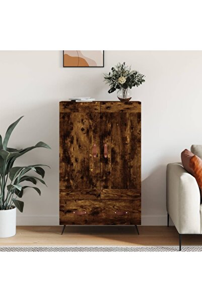 Concept Dulap înalt, stejar afumat, 69,5x31x115 cm, lemn prelucrat