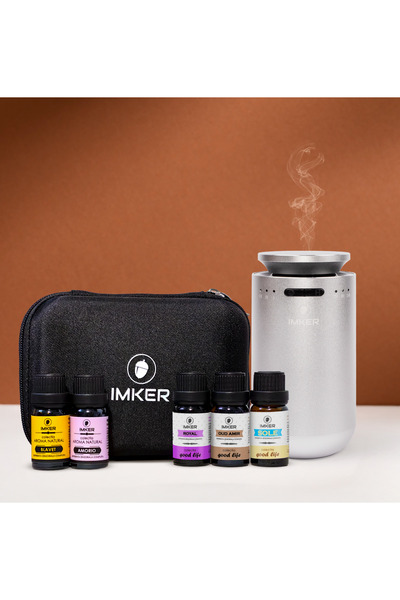 IMKER Pachet difuzor AromaLUX XS 04.AC cu geantă și cinci rezerve de parfum -...