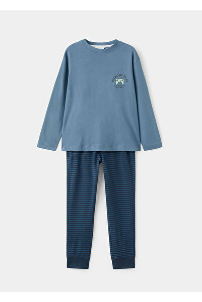 MANGO Kids Μακριές πιτζάμες με στάμπα
