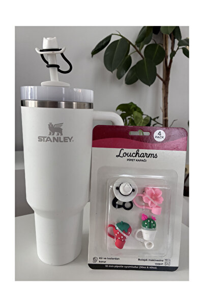 LouCharms Quencher Uyumlu Pipet Kapağı Kovboy Seti